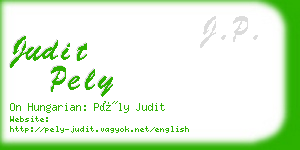 judit pely business card